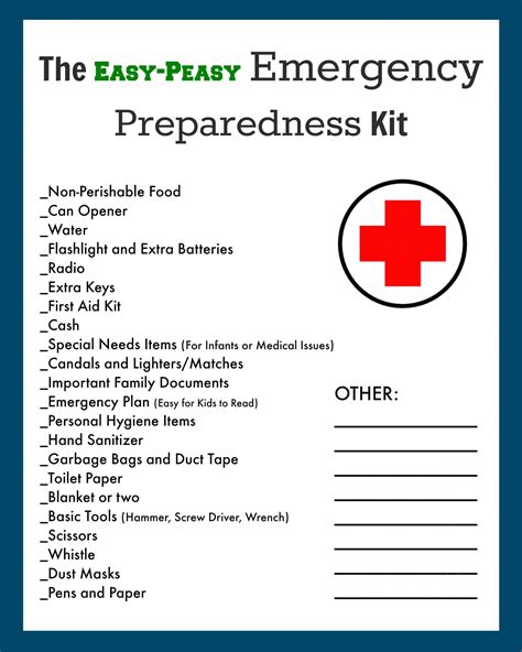 Emergency-Disaster-Evacuation-Kit-Checklist - The Creek Line House