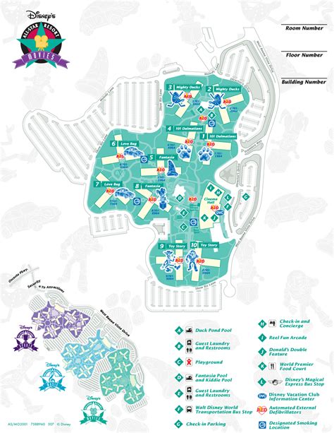 Disney's All Star Movies Resort Map - wdwinfo.com