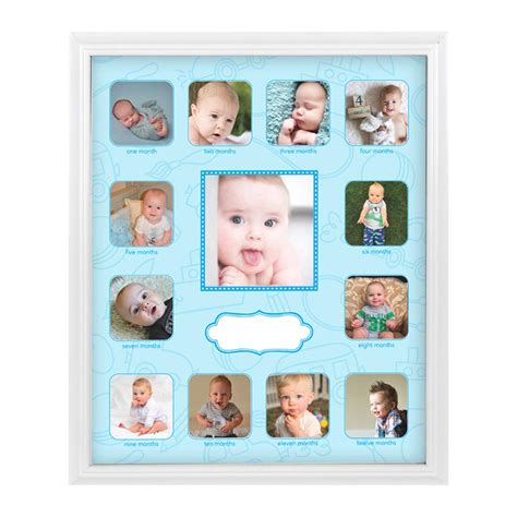 Collage Photo Frame for Baby First Year Keepsake - 12 Months Picture ...