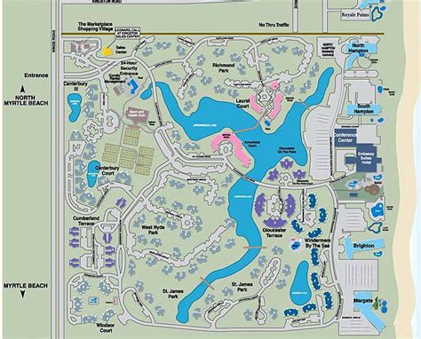 North Beach Plantation Resort Map