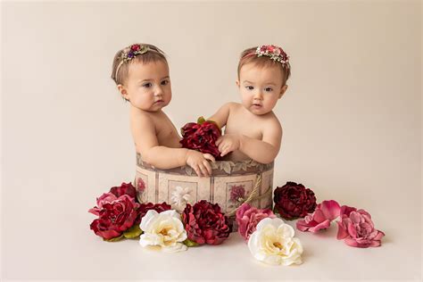 ONE YEAR TWIN BABY GIRLS - Andrea Sollenberger Photography