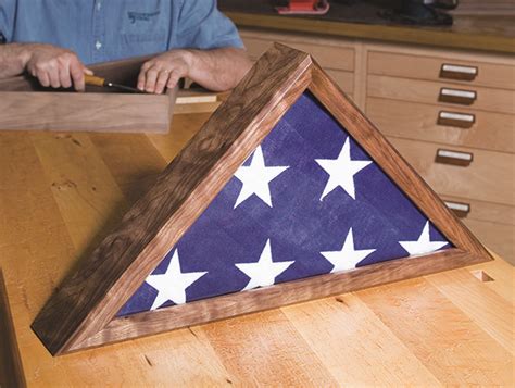 Memorial Flag Case Plans | Make Veteran Flag Display Case | Flag ...