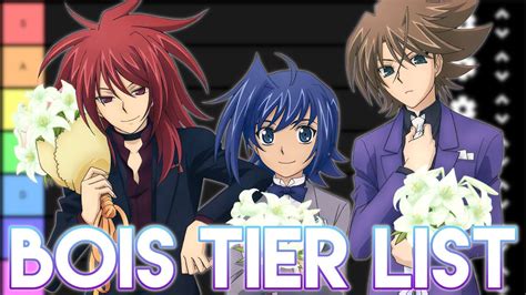 The Ultimate Male Character Tier List || Cardfight!! Vanguard - YouTube