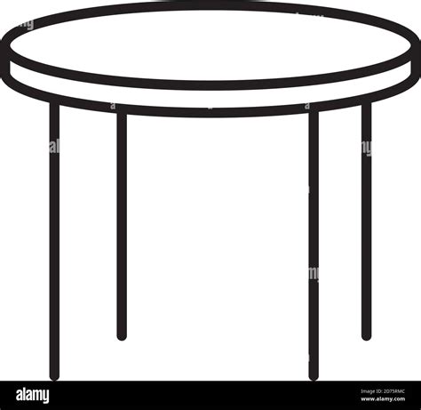 Round Table Clipart Black And White