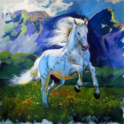 White Horse Painting