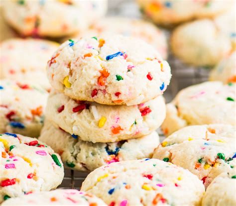 Cake Mix Funfetti Cookies - The Itsy-Bitsy Kitchen