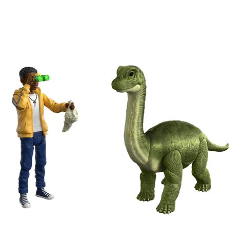 Buy Jurassic World Camp Cretaceous Darius and Baby Brachiosaurus Human ...