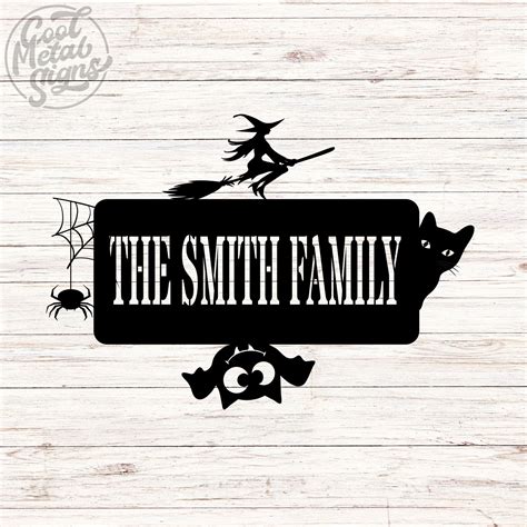 Personalized Halloween Door Sign - Cool Metal Signs