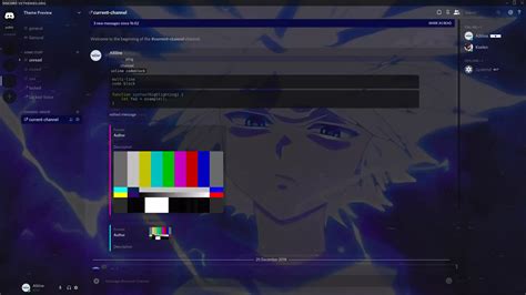 Theme Killua dark blue for Discord download on VSThemes.org