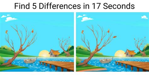 Spot The Difference: Can you Spot 5 Differences in 17 seconds?