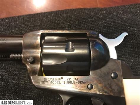 ARMSLIST - For Sale: Ruger Single Six Case Hardened with Ivory Grips