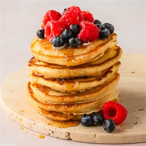 Pancakes without Milk (Fluffy and Easy to Make) - Olives + Thyme