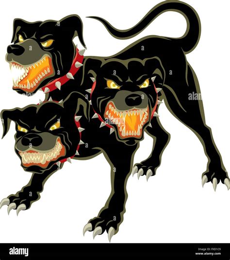 The three headed dog - Cerberus Stock Vector Image & Art - Alamy