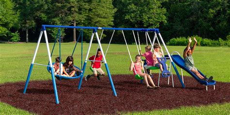 XDP Recreation All Star Playground Metal Swing Set - Walmart.com