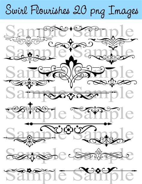 Swirls Wedding Clipart INSTANT DOWNLOAD Swirl Clip Art Wedding Digital ...