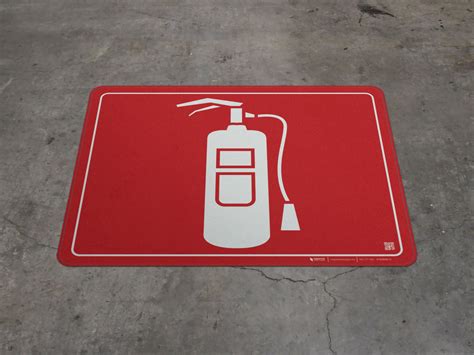 Fire Extinguisher - Floor Marking Sign | Creative Safety Supply