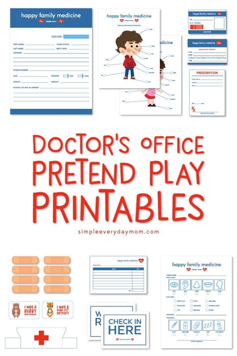 Dramatic Play Doctors Office Printables | Dramatic play preschool ...