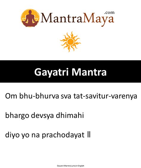 Download Gayatri Mantra Jaap | Gayatri Mantra PDF | Gayatri Mantra Image