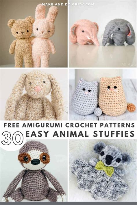 30 Easy Crochet Animal Patterns for Beginners