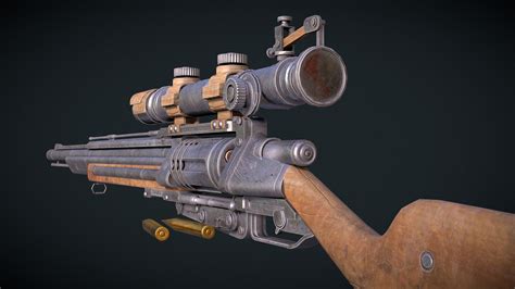 Wild West Sniper Rifle (Free) - Download Free 3D model by Matija Švaco ...