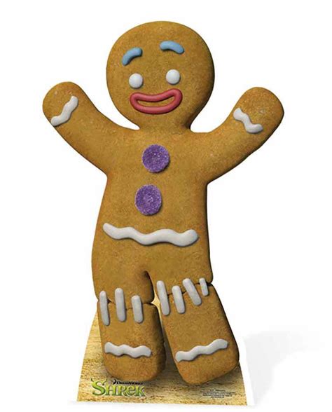 Gingy the gingerbread man from shrek lifesize cardboard cutout ...