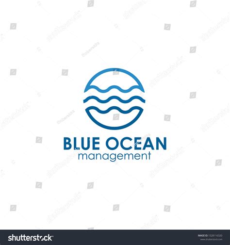 Blue Ocean Logo Design Vector Template Stock Vector (Royalty Free ...