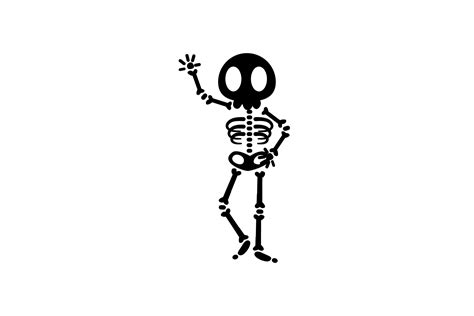 Halloween Skeleton Vector Black Graphic by 1riaspengantin · Creative ...