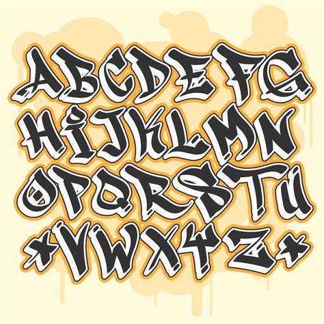 Graffiti Alphabet 227318 Vector Art at Vecteezy