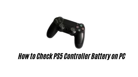 How to Check PS5 Controller Battery on PC - TechVail