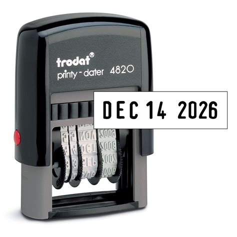 Buy Trodat Printy 4820 Date Stamp, Self-Inking Stamp for Professional ...