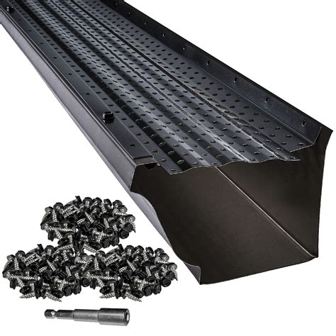 Buy LeafTek DIY Gutter Guards | 6" x 100' of Leaf Protection in Black ...