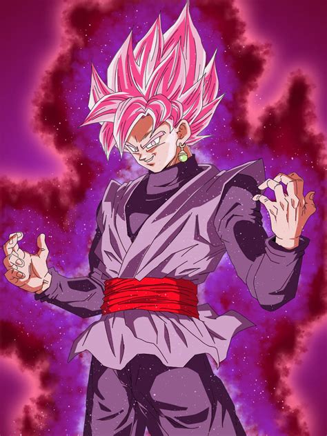 Goku Black Super Saiyan Rose by SuperSageto on DeviantArt