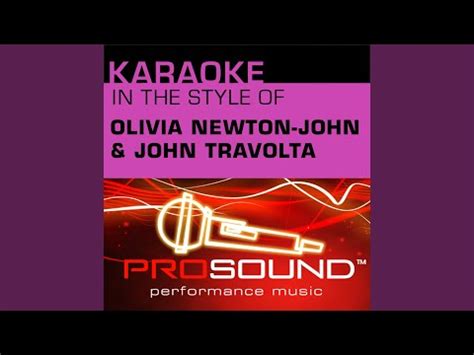 Summer Nights (Karaoke Instrumental Track) (In the style of Olivia ...