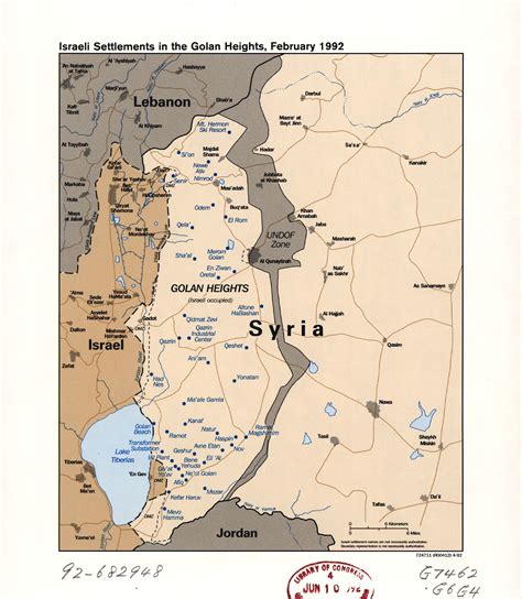 Grande detallado mapa de los asentamientos israelíes en los Altos del ...