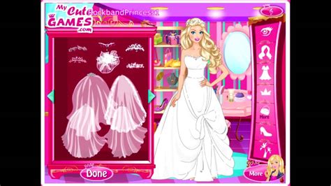 Wedding Barbie Dress Up Games - YouTube