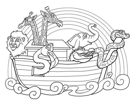 Free Noahs Ark Coloring Pages at GetColorings.com | Free printable ...