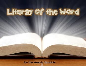 Liturgy of the Word Mass Order by The Weekly Sprinkle | TpT