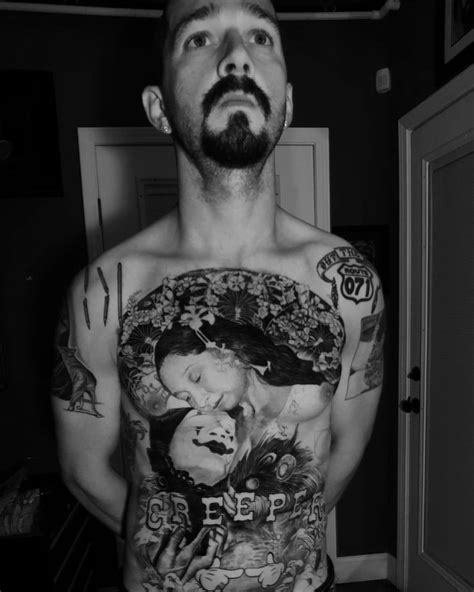 Shia LaBeouf got a full torso tattoo for a new role | iNKPPL | Torso ...