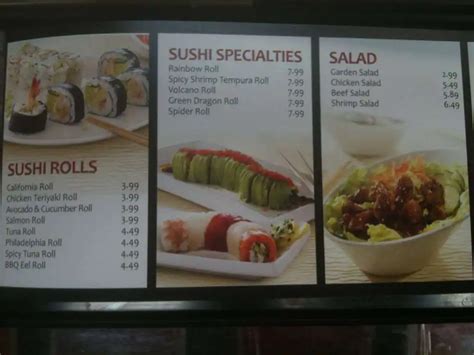 Menu at Sarku Japan restaurant, Milton, Windward Pkwy A-102