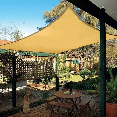 Hot sale 2.5x2.5M Rectangle Top Sun Shade Sail Shelter Outdoor Garden ...