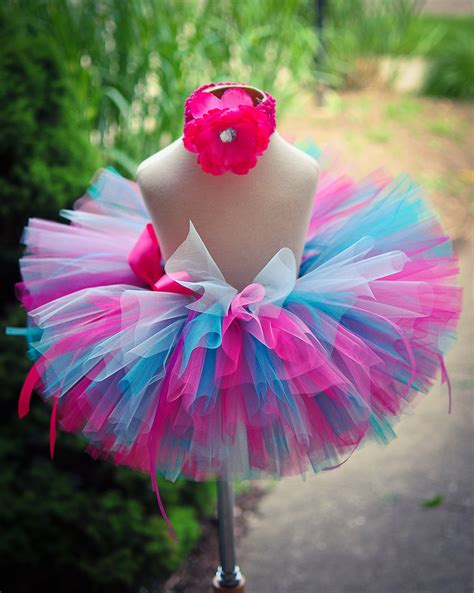 Pink Blue Tutu Skirt Baby Tutu Toddler Tutu by TrinitysTutus