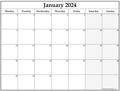 Monday To Friday Calendar 2024 Free - Cassy Dalenna