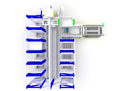 3D design of small and medium-sized automated warehouse