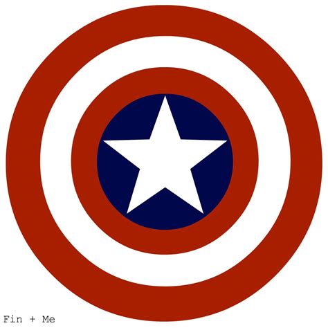 Captain America Shield Print. 8x10 or 8x8