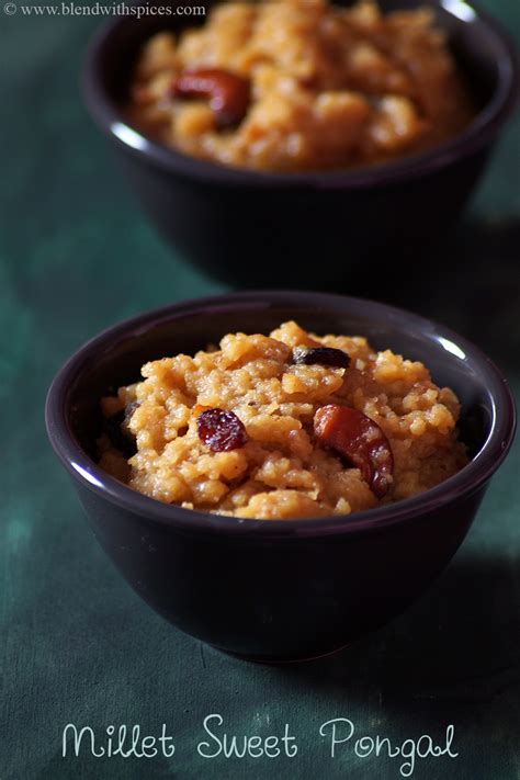 Millet Sweet Pongal Recipe - Kuthiraivali Sakkarai Pongal - Udalu Pongali