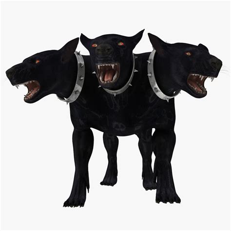 d model three-headed dog cerberus ged