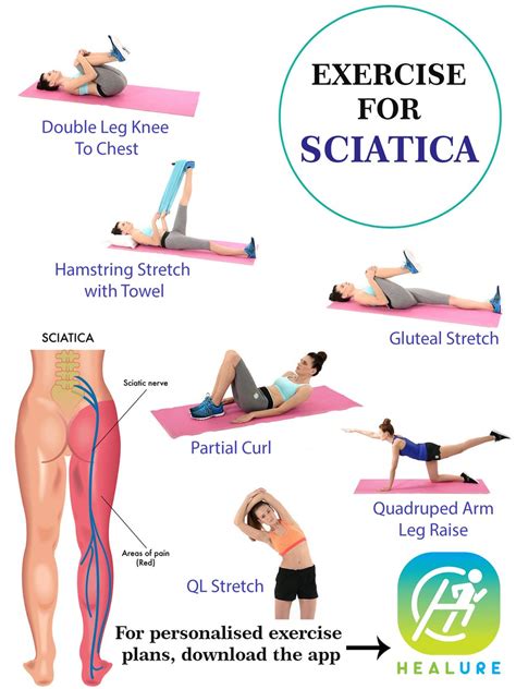 Printable Sciatica Exercises - Printable Calendar