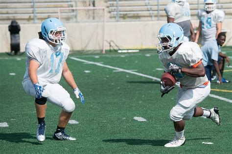 Images from the first day of hitting at Skyline High School football ...