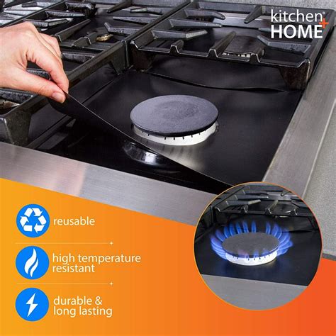 Kitchen + Home Stove Top Liners - Nonstick Heavy Duty Reusable Stove ...