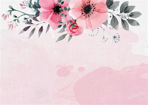 Hand Painted Watercolor Flower New Autumn Poster Background Psd ...